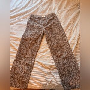 Leopard Print Women Jeans